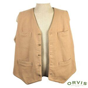 Orvis Classic Vintage Canvas Hunting/Outdoor Vest XXL